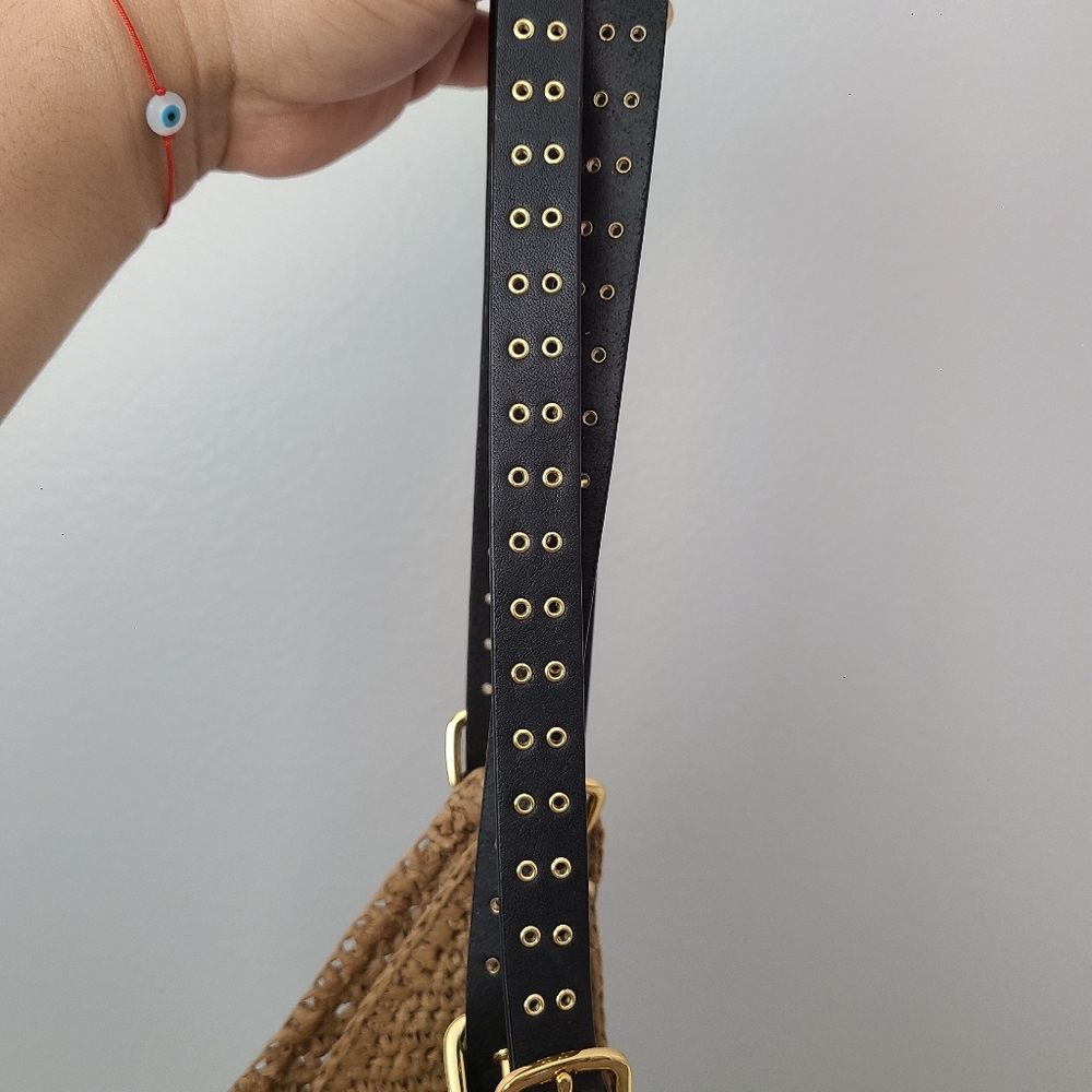 Madewell The Straw Slouch Tote in Natural Multi Tropical Vacation Beach Travel - Picture 12 of 14